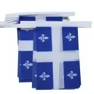 Guirlande Drapeau Québec 6 mètres | 20 drapeaux 21x15 cm