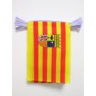 Guirlande Drapeau Aragon 6 mètres | 20 drapeaux 21x15 cm