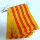 Guirlande Drapeau Catalogne 6 mètres | 20 drapeaux 21x15 cm