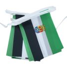 Guirlande Drapeau Estrémadure 6 mètres | 20 drapeaux 21x15 cm