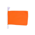 Guirlande Drapeau Unicolore Orange 12 mètres | 20 drapeaux 45x30 cm