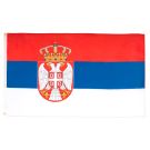 Drapeau Serbie 150x90 cm | Drapeau serbe Polyester léger Oeillets métalliques
