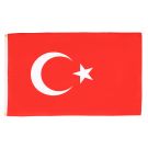 Drapeau Turquie 150x90 cm | Drapeau turc Polyester léger Oeillets métalliques