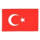 Drapeau Turquie 150x90 cm | Drapeau turc Polyester léger Oeillets métalliques
