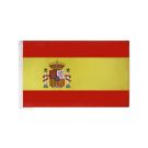 Drapeau Espagne 150x90 cm | Drapeau espagnol Polyester léger Fourreau pour hampe