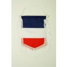 Fanion France 15x10 cm cordelette