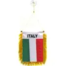 Fanion Italie 15x10 cm spécial voiture