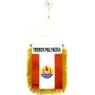 Fanion Polynésie française 15x10 cm spécial voiture