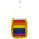 Fanion Arc-en-Ciel 15x10 cm spécial voiture