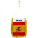 Fanion Espagne 15x10 cm spécial voiture