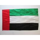 Drapeau Emirats Arabes Unis 150x90 cm | Drapeau émirati Satin Oeillets métalliques