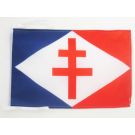 Drapeau Forces navales françaises libres 45x30 cm Polyester 100D Cordelettes