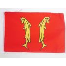 Drapeau Principauté de Montbéliard 45x30 cm Polyester 100D Cordelettes