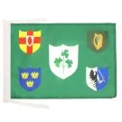 Drapeau Irlande Rugby IRFU 45x30 cm Polyester 100D Cordelettes