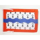 Drapeau Haute-Vienne 45x30 cm Polyester 100D Cordelettes