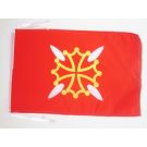 Drapeau Haute-Garonne 45x30 cm Polyester 100D Cordelettes