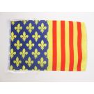 Drapeau Lozère 45x30 cm Polyester 100D Cordelettes
