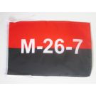 Drapeau Cuba Mouvement du 26 Juillet 45x30 cm Polyester 100D Cordelettes