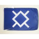 Drapeau Cheyennes amérindien 45x30 cm Polyester 100D Cordelettes