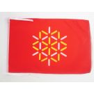 Drapeau Languedoc-Roussillon nouveau 45x30 cm | Drapeau languedocien Polyester 100D Cordelettes