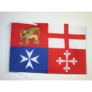 Drapeau Italie 4 Républiques maritimes 45x30 cm Polyester 100D Cordelettes