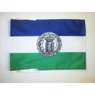Drapeau Royaume d'Araucanie et de Patagonie avec armes 45x30 cm Polyester 100D Cordelettes