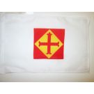 Drapeau Confédération espagnole des droites autonomes 45x30 cm Polyester 100D Cordelettes