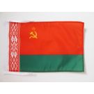 Drapeau République socialiste soviétique de Biélorussie 1919-1991 45x30 cm Polyester 100D Cordelettes