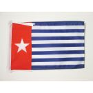 Drapeau Aborigènes de la Nouvelle-Guinée occidentale 45x30 cm Polyester 100D Cordelettes