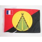 Drapeau Royaume coutumier de Sigave 45x30 cm Polyester 100D Cordelettes