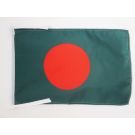 Drapeau Bangladesh 45x30 cm | Drapeau bangladais Polyester 100D Cordelettes
