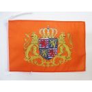 Drapeau Etendard du Grand-Duc de Luxembourg 45x30 cm Polyester 100D Cordelettes