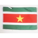 Drapeau Suriname 45x30 cm | Drapeau surinamien Polyester 100D Cordelettes