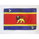 Drapeau Etendard royal du Swaziland 45x30 cm Polyester 100D Cordelettes