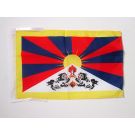 Drapeau Tibet 45x30 cm | Drapeau tibétain Polyester 100D Cordelettes