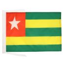 Drapeau Togo 45x30 cm | Drapeau togolais Polyester 100D Cordelettes