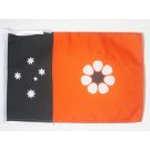 Drapeau Territoire du Nord 45x30 cm Polyester 100D Cordelettes