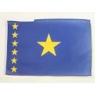 Drapeau République du Congo-Léopoldville 45x30 cm | Drapeau congolais Polyester 100D Cordelettes