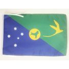 Drapeau Ile Christmas 45x30 cm Polyester 100D Cordelettes
