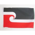 Drapeau Maori 45x30 cm Polyester 100D Cordelettes