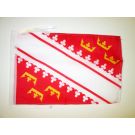 Drapeau Alsace 45x30 cm | Drapeau alsacien Polyester 100D Cordelettes