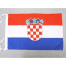 Drapeau Croatie 45x30 cm | Drapeau croate Polyester 100D Cordelettes