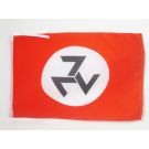 Drapeau AWB Mouvement de résistance afrikaner 45x30 cm Polyester 100D Cordelettes