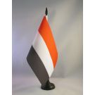 Drapeau de table Yémen 21x14 cm Hampe et socle en plastique noir