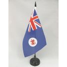 Drapeau de table Tasmanie 21x14 cm Hampe et socle en plastique noir