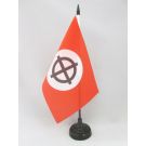 Drapeau de table Croix celtique Rouge 21x14 cm Hampe et socle en plastique noir