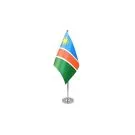 Drapeau de table Prestige Namibie 22x15 cm Hampe et socle en métal