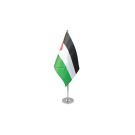 Drapeau de table Prestige Palestine 22x15 cm Hampe et socle en métal