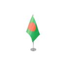 Drapeau de table Prestige Bangladesh 22x15 cm Hampe et socle en métal