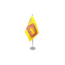 Drapeau de table Prestige Sri Lanka 22x15 cm Hampe et socle en métal